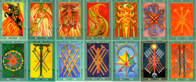 Масть Жезлов в Таро Тота А. Кроули