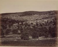Окрестности Хеврона с видом на город. Фотография 1877 года.