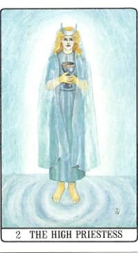 «Верховная Жрица» из Таро Золотой Зари Роберта Уонга, 1977