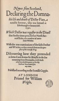 «Вести из Шотландии», 1591 г. 