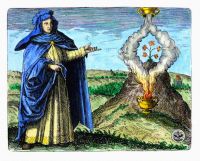 Гравюра с изображением Марии Пророчицы из книги Михаэля Майера Symbola Aurea Mensae Duodecim Nationum (1617 г.). 