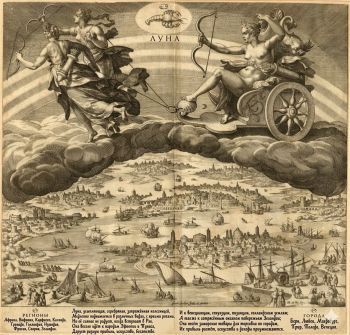 Луна, из цикла «Влияние планет и их проявления в знаках зодиака», Мартен де Вос (1532-1603)