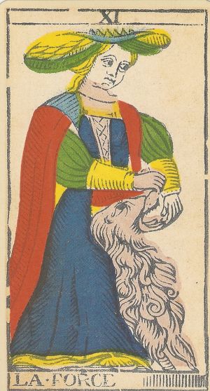 Сила (неизвестная версия марсельского Таро с шестью пальцами)