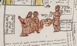 «Четверо вошли в Пардес...», рисунок из «Великолепного пергамента» (на ивр. — «А-Илан а-Кадош», «Священное Древо»), созданного в 1893 г. в Багдаде известным каббалистом и писцом рабби Хаимом Ицхаком Мусафией
