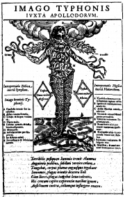 Изображение Тифона из книги «Эдипа Египетский» , 1652 г.