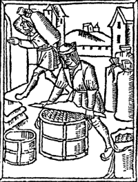 На мельнице. Франция, 1500 г.