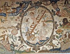 Сон Иакова. «Золотая Хаггада», 1320–1330 гг., Каталония 